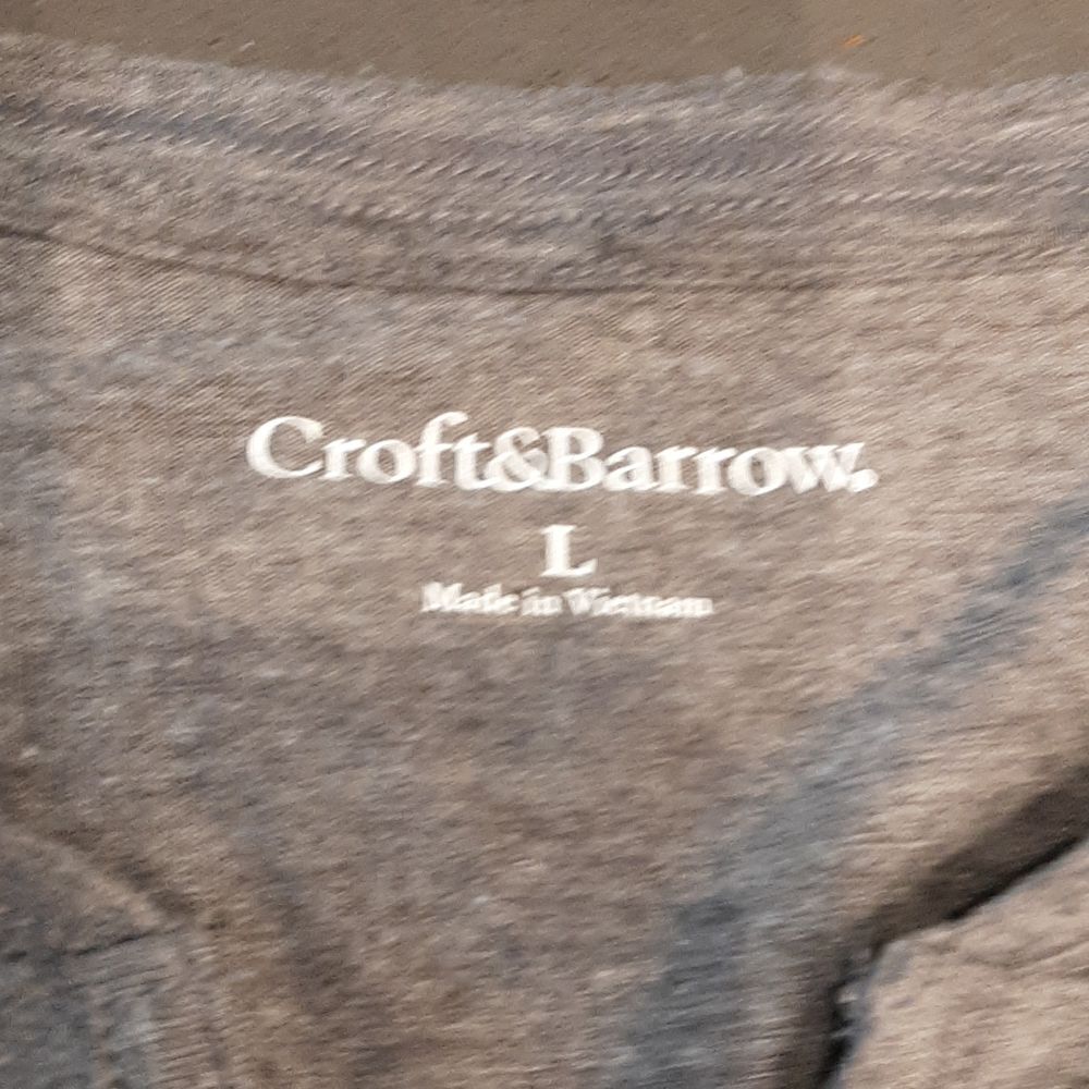 Croft & Barrow Gray Shirt - Picture 6 of 7